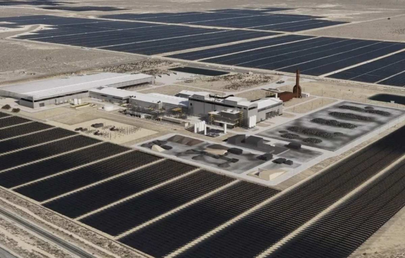 Planta industrial de gran escala integrada con generación solar fotovoltaica